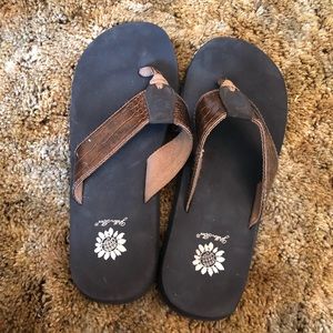 Yellow Box Flip Flops